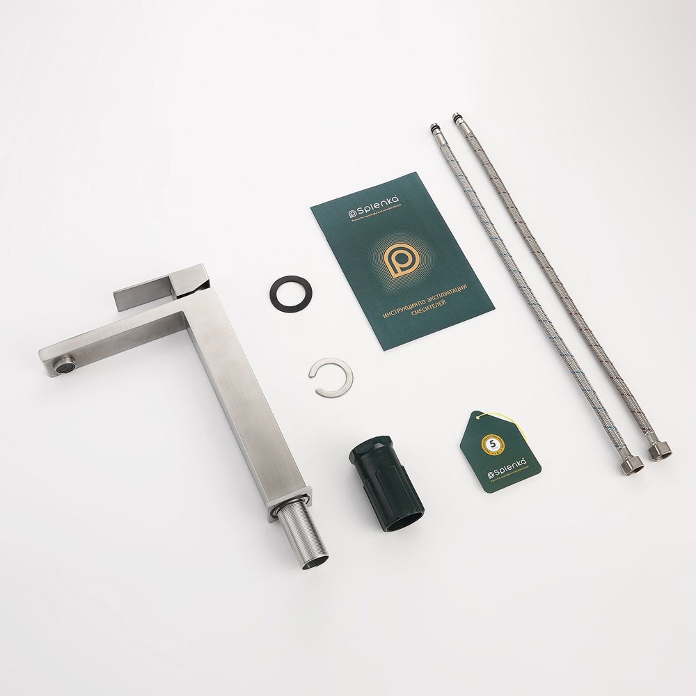 Смеситель для умывальника Splenka S224.15.05, сатин — изображение 7