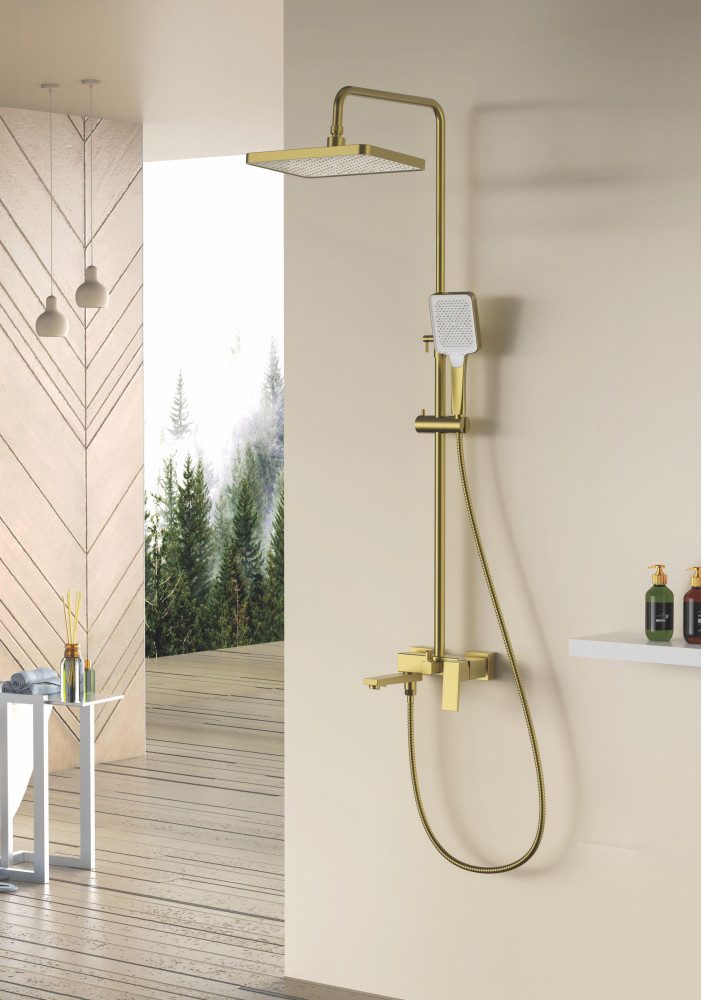 Душевая система Splenka S01.24.03, золотой сатин — изображение 3