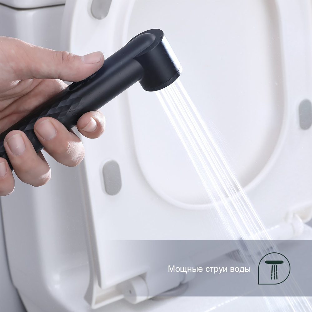 Смеситель для гигиенического душа Splenka S99.51.06, чёрный — изображение 4