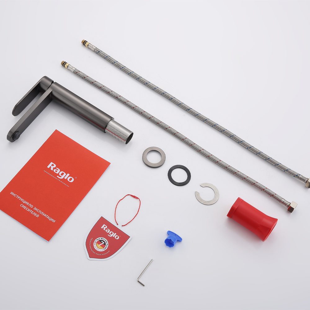 Смеситель для умывальника Raglo R10.10.09, графит — изображение 7