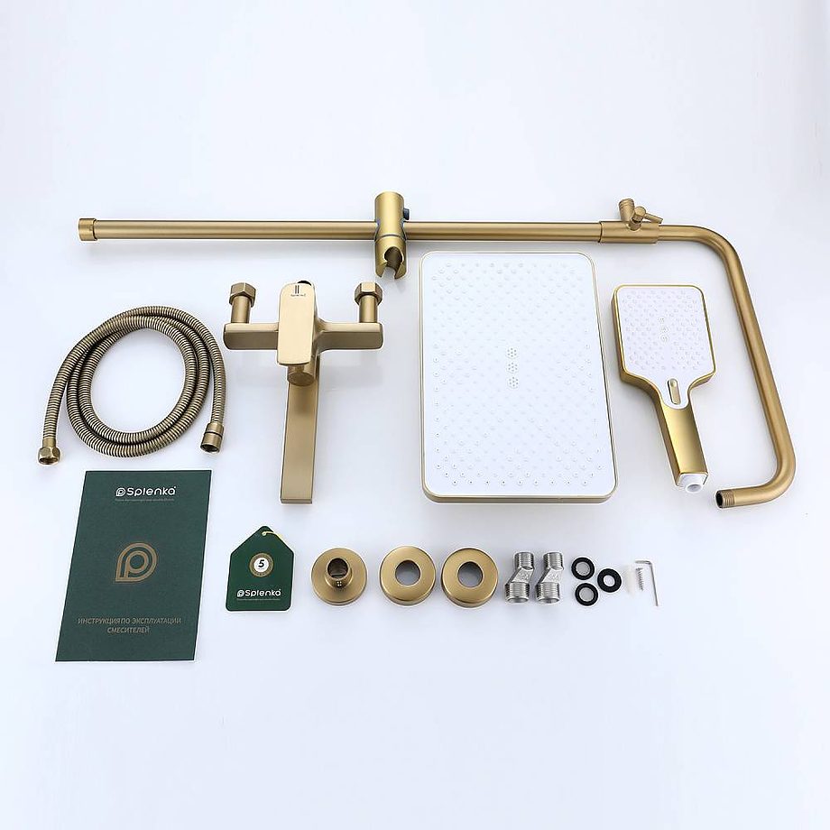 Душевая система Splenka S30.24.03, золотой сатин — изображение 10