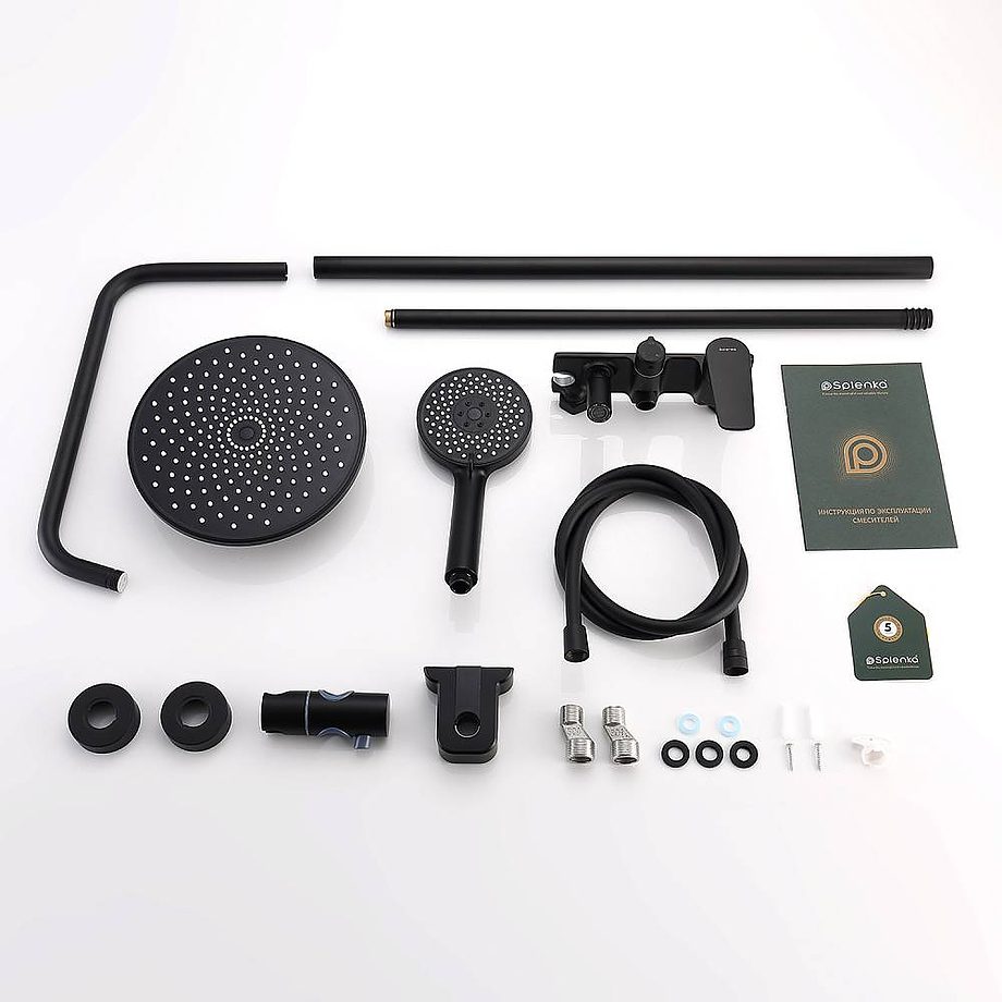 Душевая система Splenka S53.24.06, чёрный — изображение 12