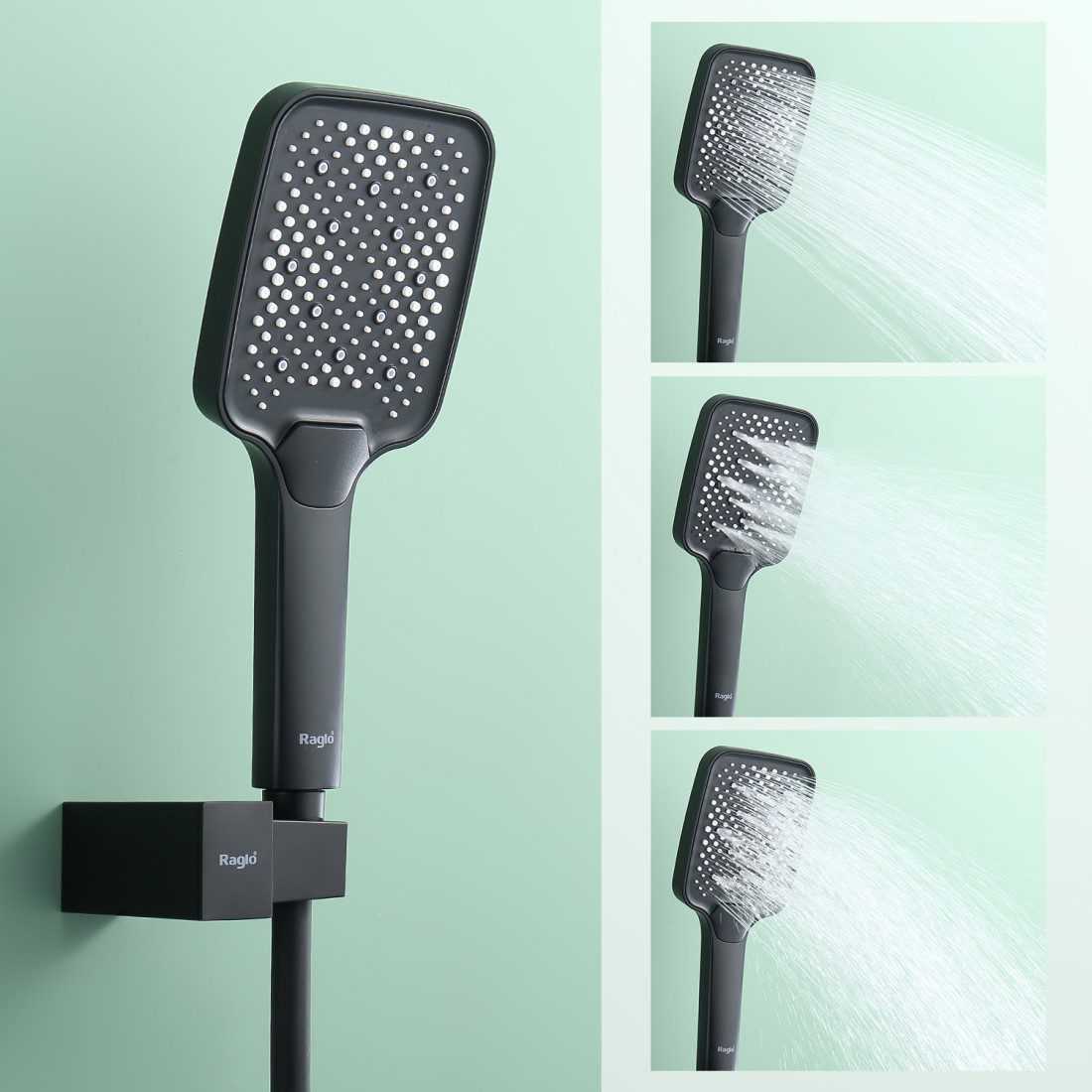 Душевая система скрытого монтажа Raglo R01.27.06, чёрный — изображение 6