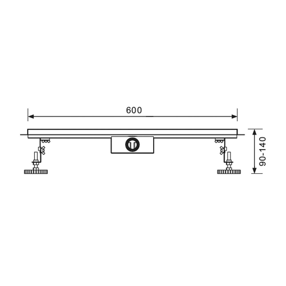 Трап для душа Raglo R653.60.05 линейный, "узкий", 60 см, сатин — изображение 2