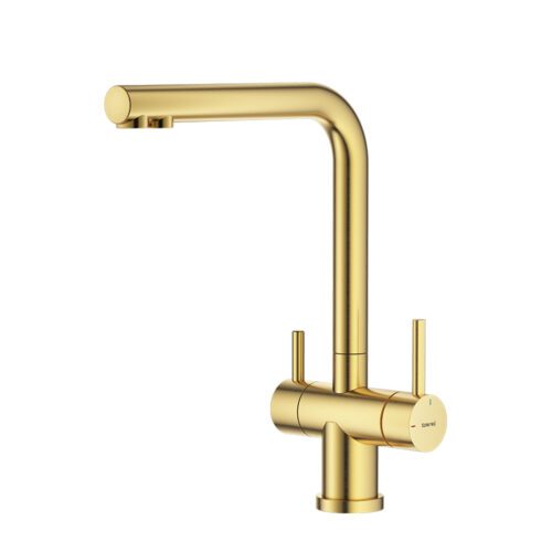 Смеситель для кухни под фильтр Splenka S70.61.03, золотой сатин