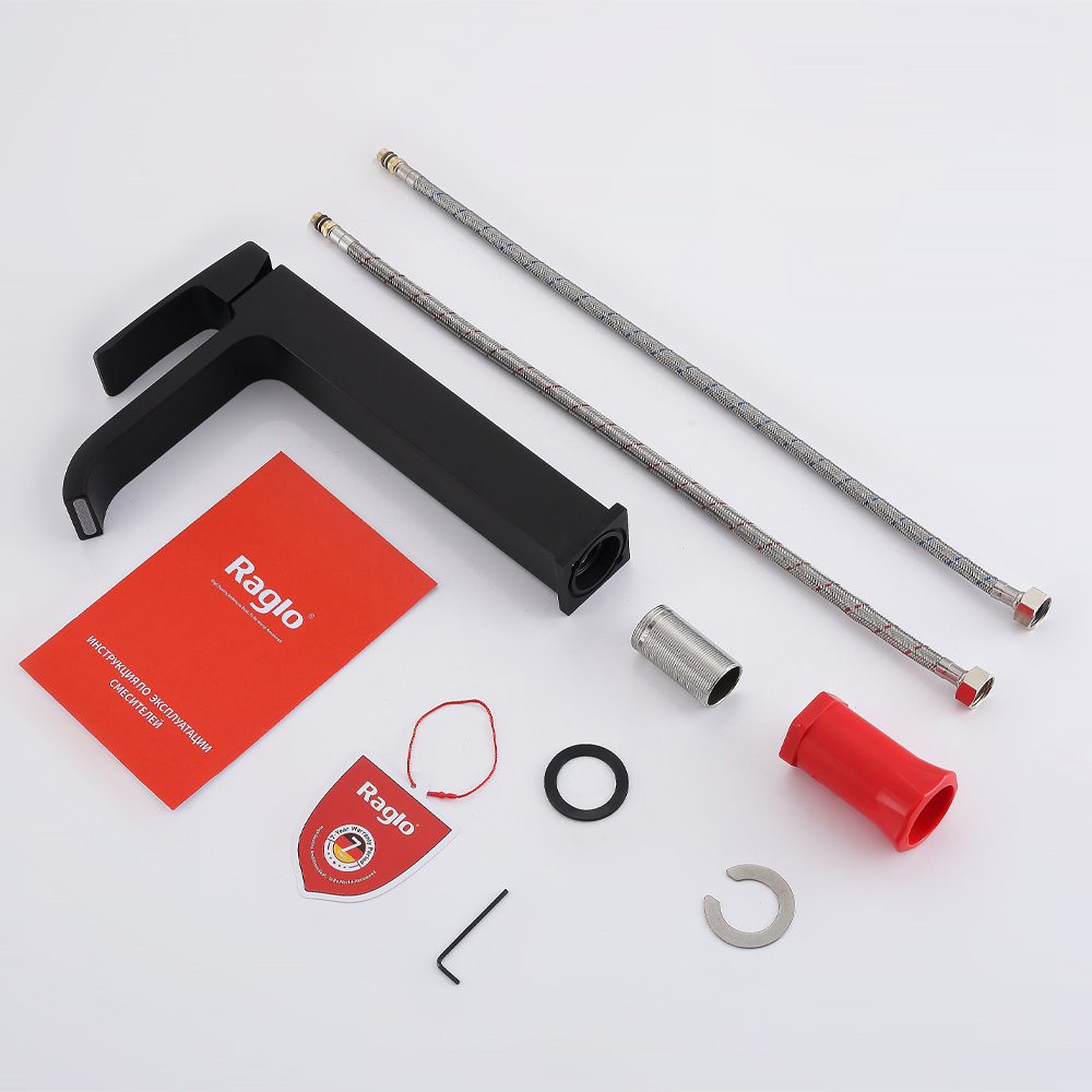 Смеситель для умывальника Raglo R02.15.06, чёрный — изображение 7