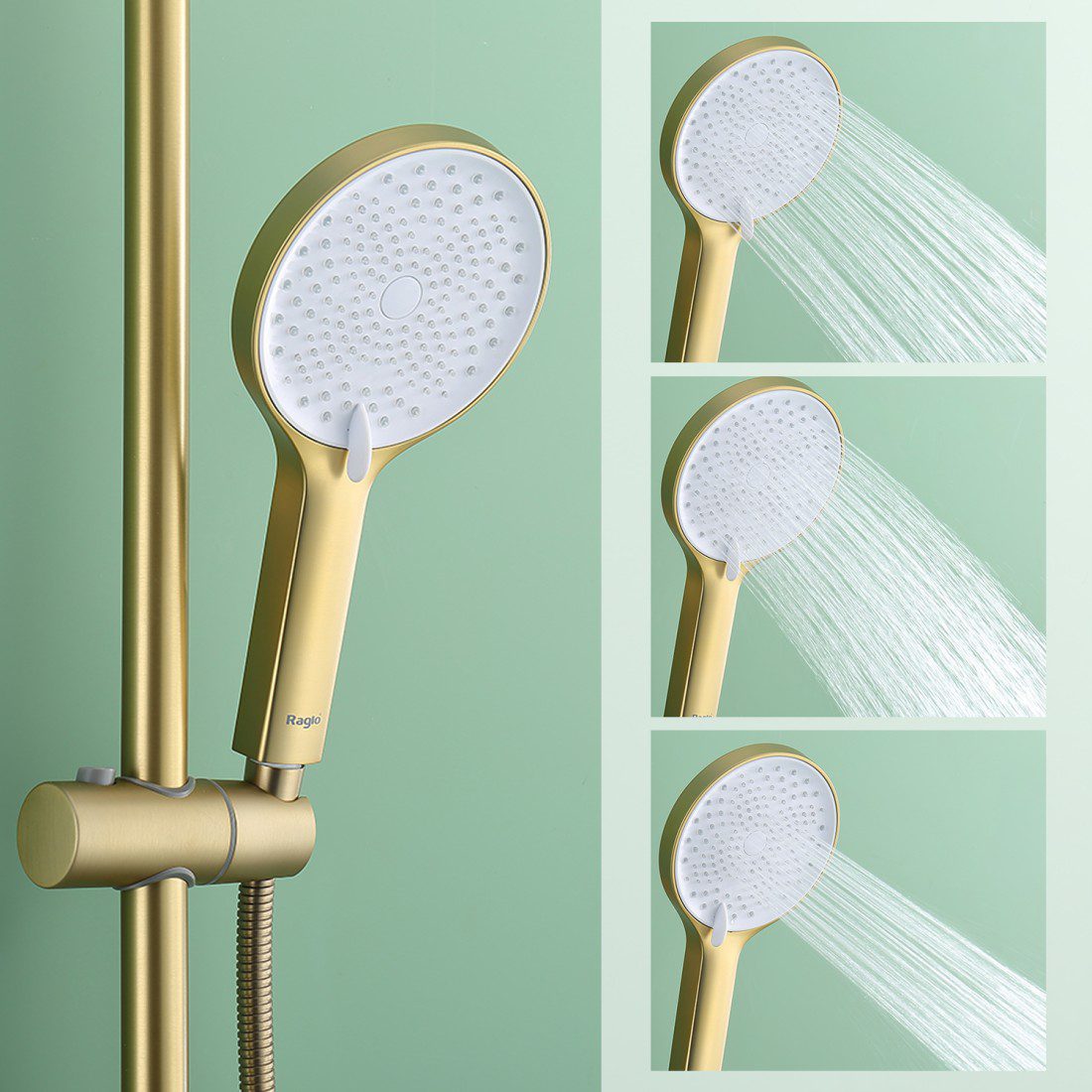 Душевая система Raglo R03.24.03, золотой сатин — изображение 5