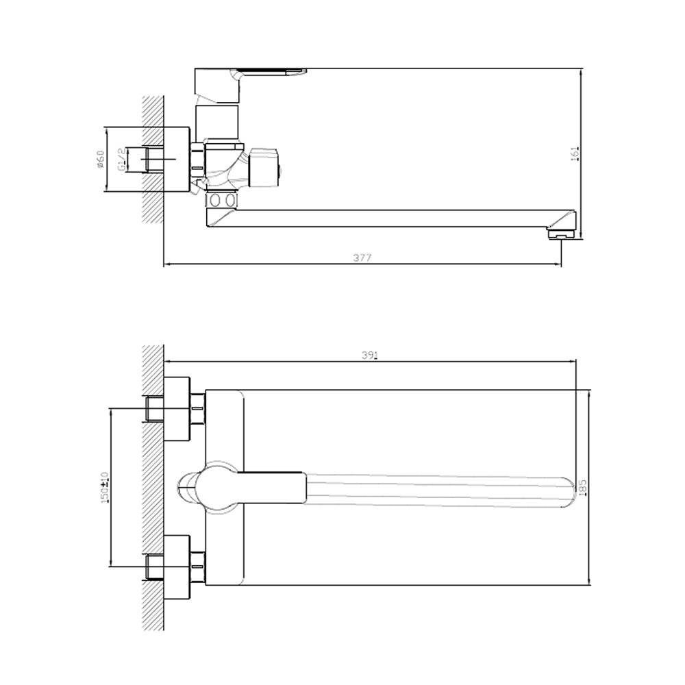 Смеситель для ванны Splenka S06.22 — изображение 2