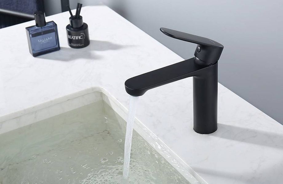 Смеситель для умывальника Splenka S222.10.06, чёрный — изображение 6