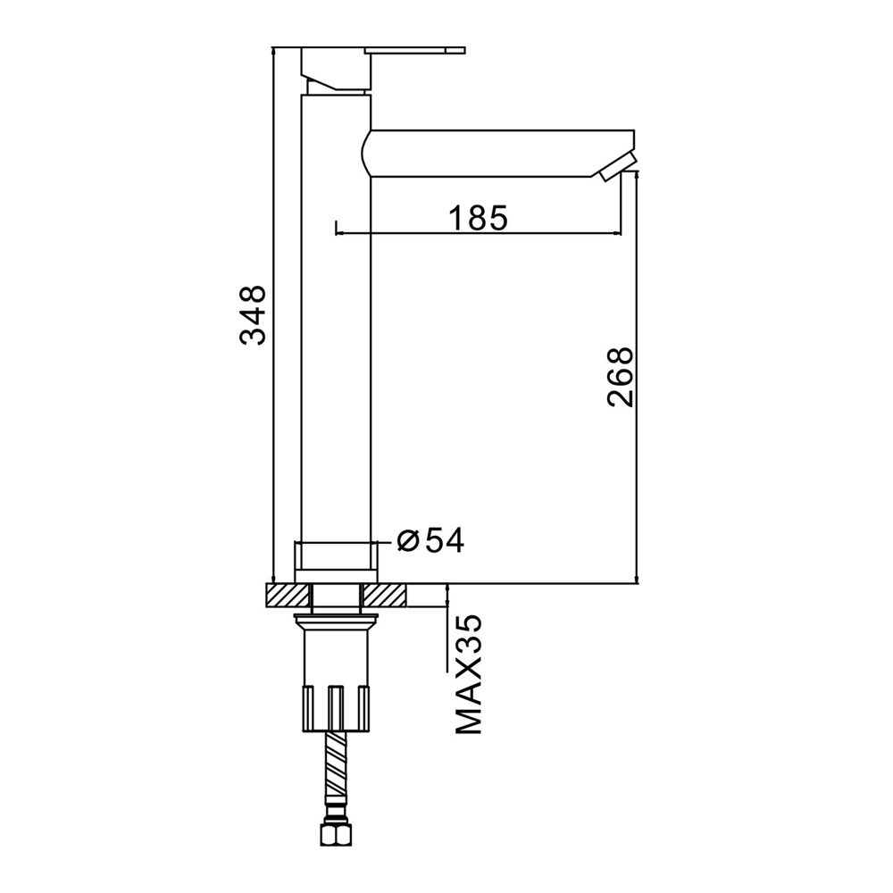 Смеситель для умывальника Splenka S223.15.06, чёрный — изображение 8