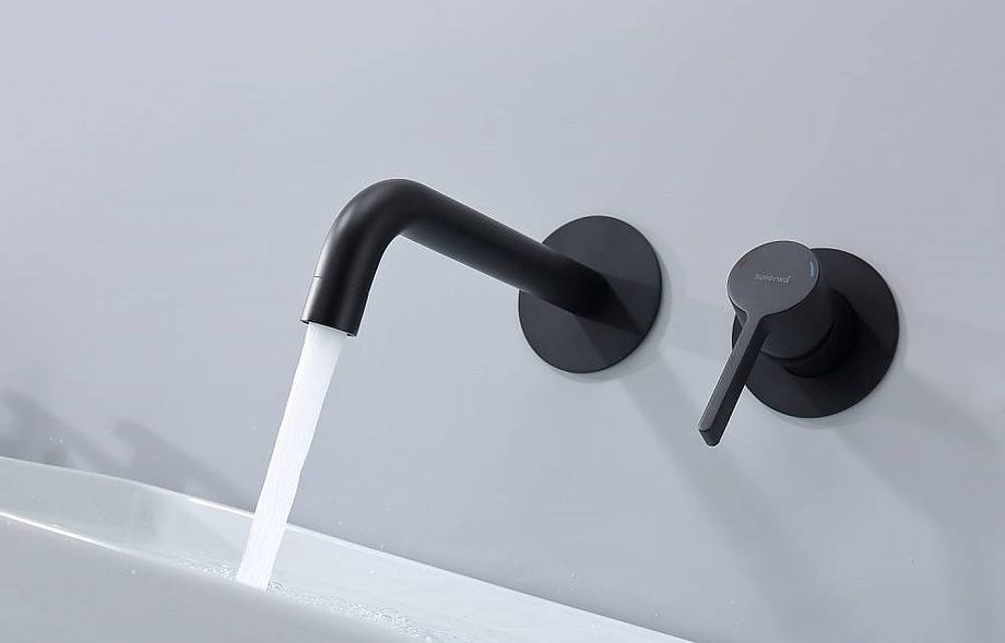 Смеситель скрытого монтажа для умывальника Splenka S221.11.06, чёрный — изображение 9