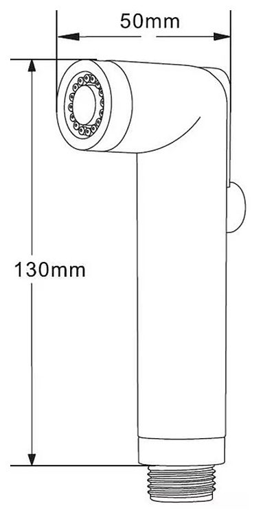 Гигиеническая лейка Splenka S460.02.06, чёрный — изображение 3