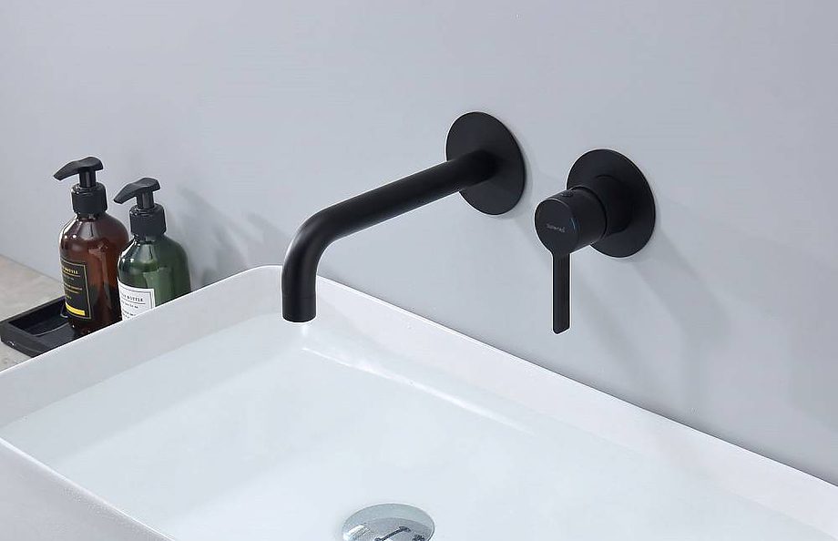 Смеситель скрытого монтажа для умывальника Splenka S221.11.06, чёрный — изображение 7