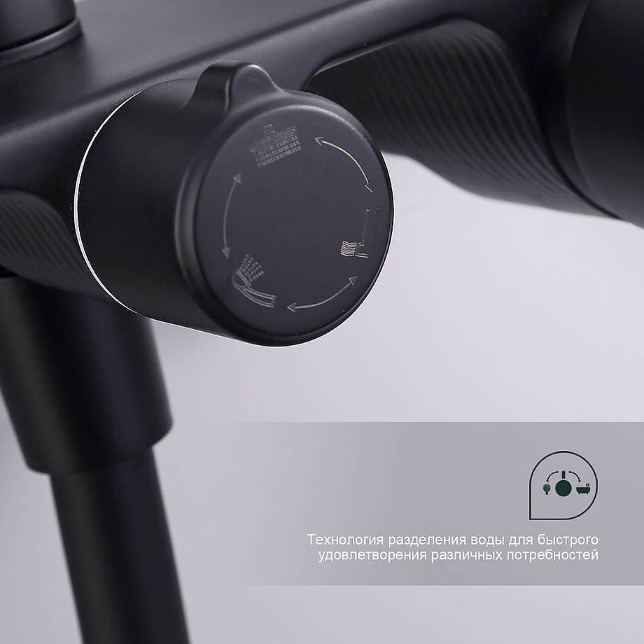 Душевая система Splenka S53.24.06, чёрный — изображение 5