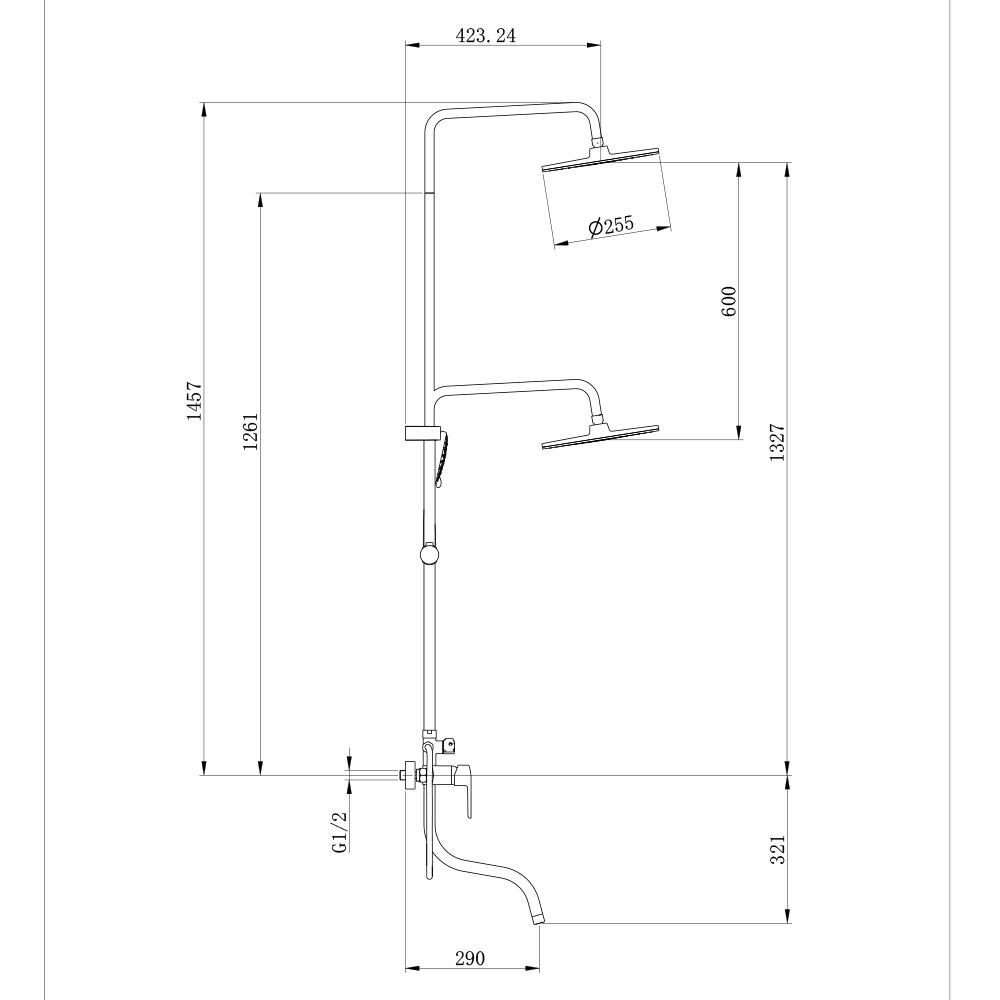 Душевая система Splenka S51.24 — изображение 2