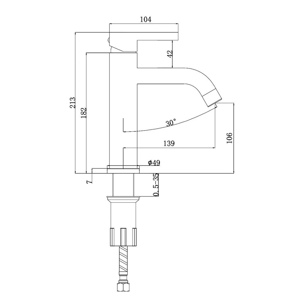 Смеситель для умывальника Splenka S221.10.05, сатин — изображение 9
