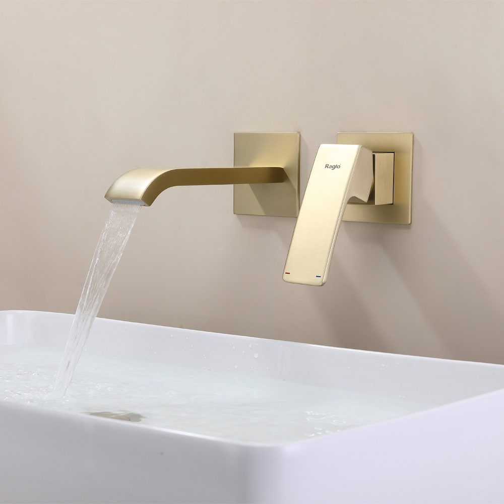 Смеситель скрытого монтажа для умывальника Raglo R02.11.03, золотой сатин — изображение 4