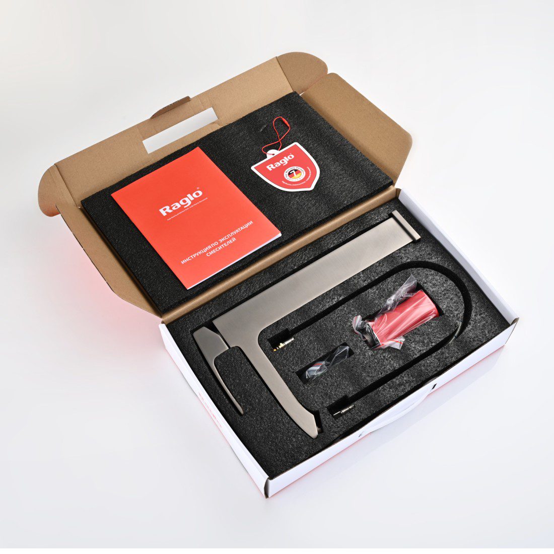 Смеситель для умывальника Raglo R01.15.09, графит — изображение 6