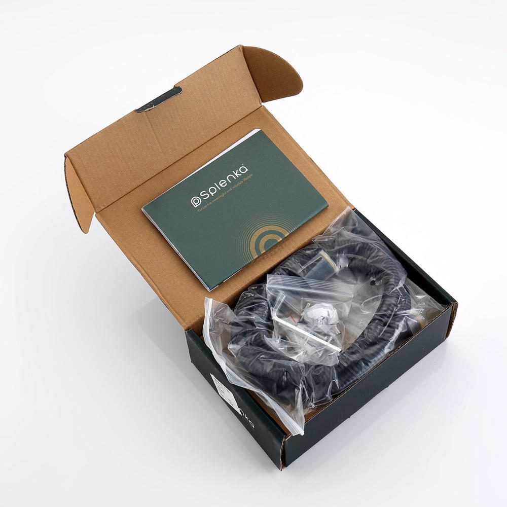 Смеситель скрытого монтажа для гигиенического душа Splenka S98.52.06, чёрный — изображение 8