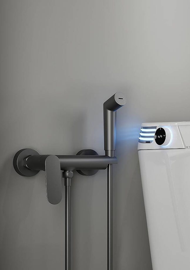 Смеситель для гигиенического душа Splenka S41.51.09, графит — изображение 3