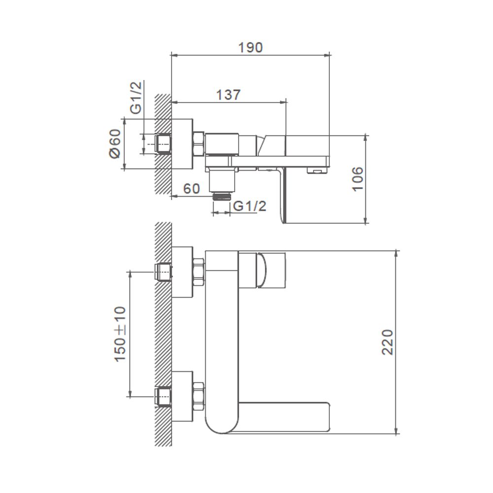 Смеситель для ванны Splenka S06.30 — изображение 2