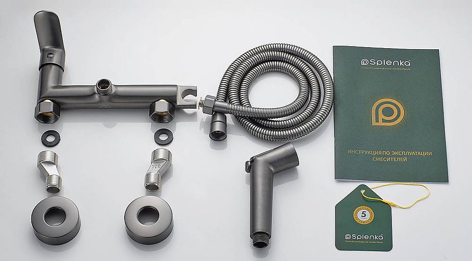 Смеситель для гигиенического душа Splenka S41.51.09, графит — изображение 9