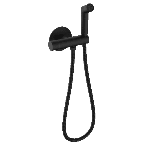 Смеситель скрытого монтажа для гигиенического душа с термостатом Raglo R23.56.06, чёрный