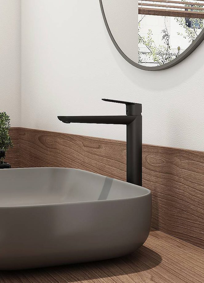 Смеситель для умывальника Splenka S41.15.06, чёрный — изображение 3