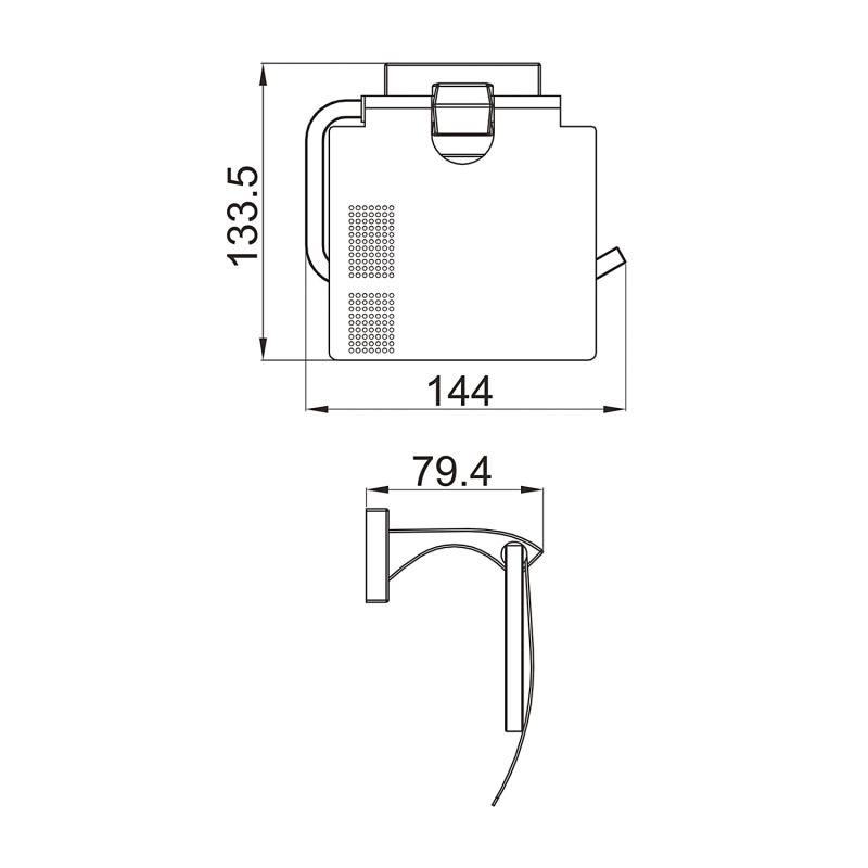 Держатель туалетной бумаги Gappo G0703-9, оружейная сталь — изображение 2