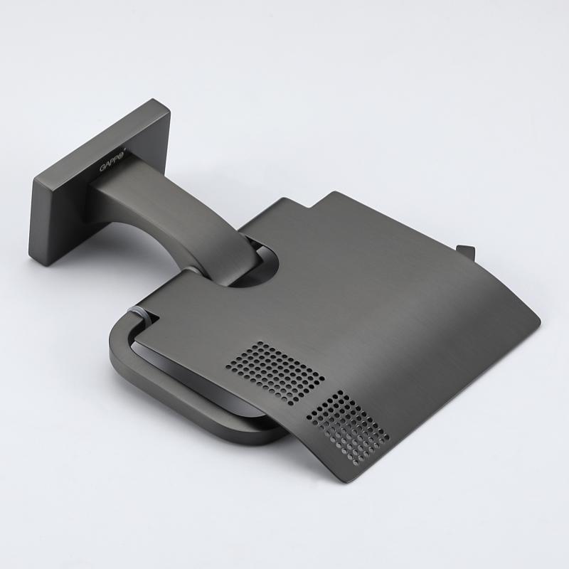 Держатель туалетной бумаги Gappo G0703-9, оружейная сталь — изображение 3