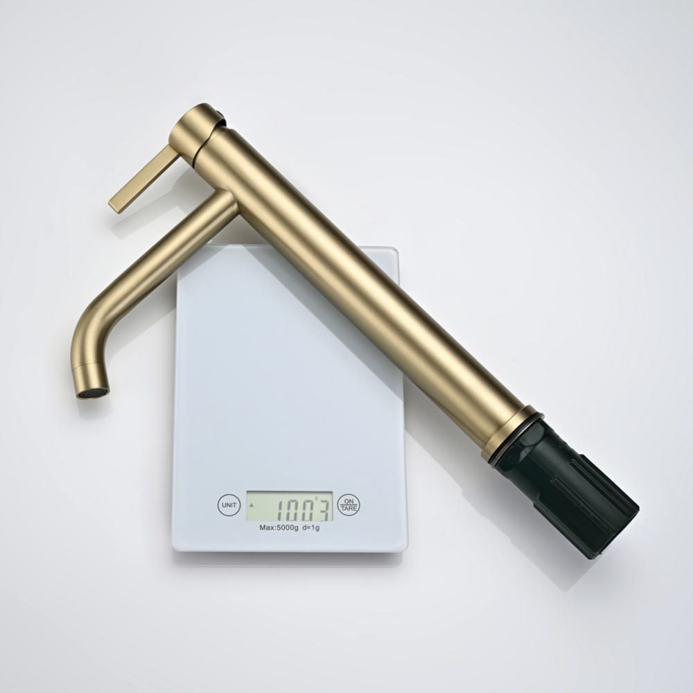 Смеситель для умывальника Splenka S221.15.03, золотой сатин — изображение 2