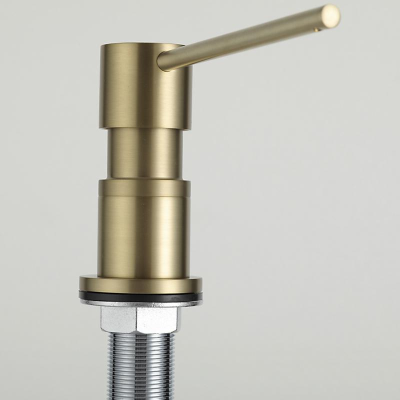 Дозатор для моющего средства Gappo G402-3, золотой сатин — изображение 5