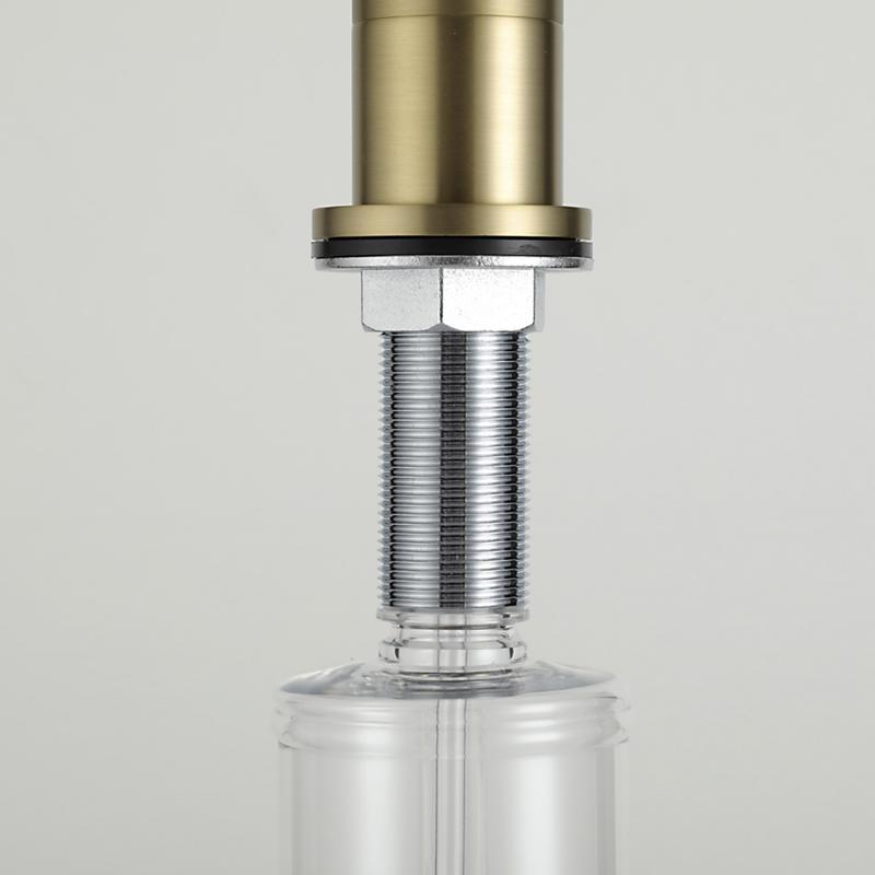 Дозатор для моющего средства Gappo G402-3, золотой сатин — изображение 7