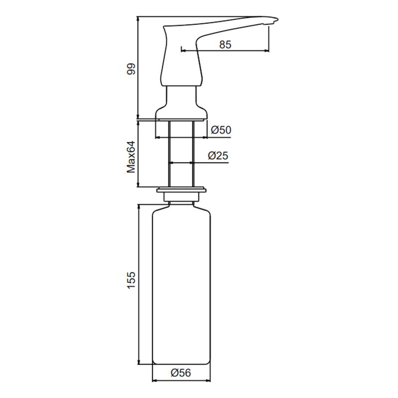 Дозатор для моющего средства Gappo G405 — изображение 2
