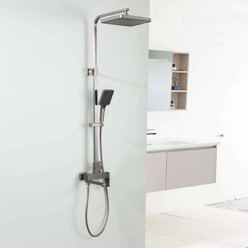 Душевая система Frap F2491-9, оружейная сталь — изображение 3