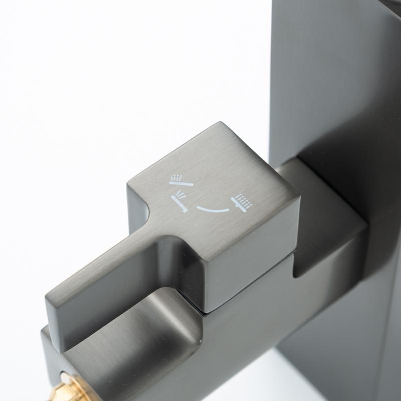 Душевая система Frap F2491-9, оружейная сталь — изображение 16