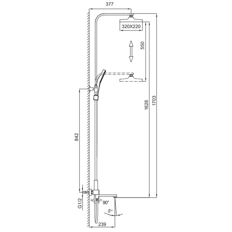 Душевая система Frap F2491 — изображение 2