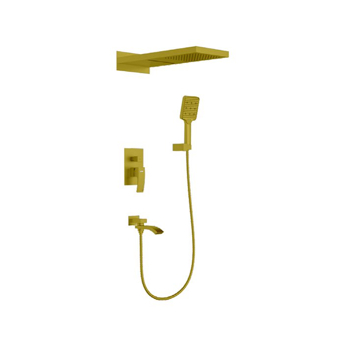 Душевая система скрытого монтажа Gappo G7107-73, золотой сатин