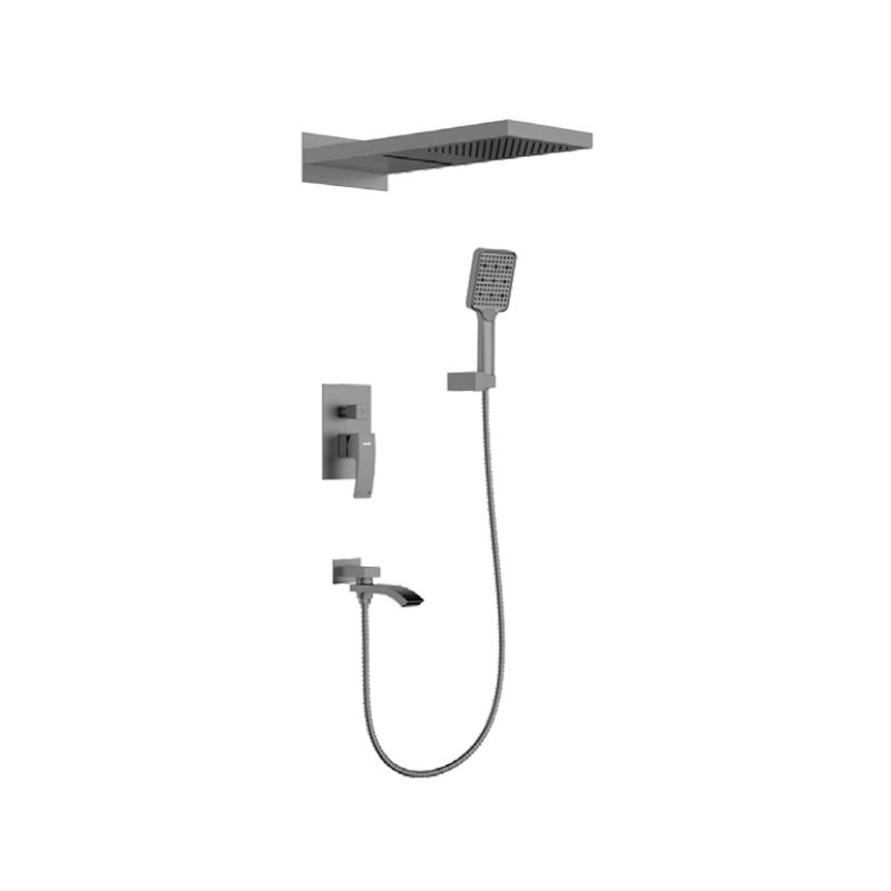 Душевая система скрытого монтажа Gappo G7107-79, оружейная сталь