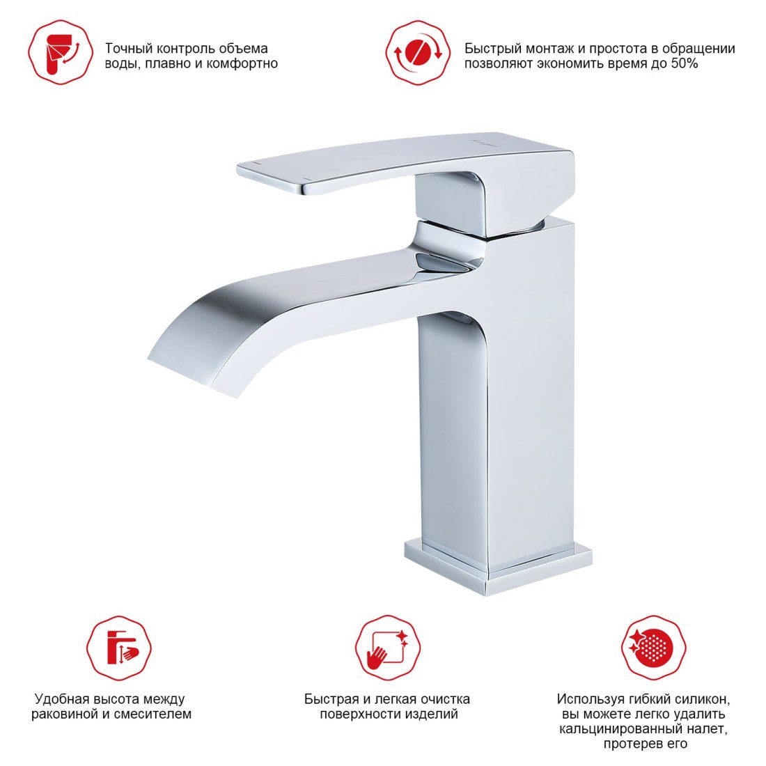 Смеситель для умывальника Raglo R02.10 — изображение 5