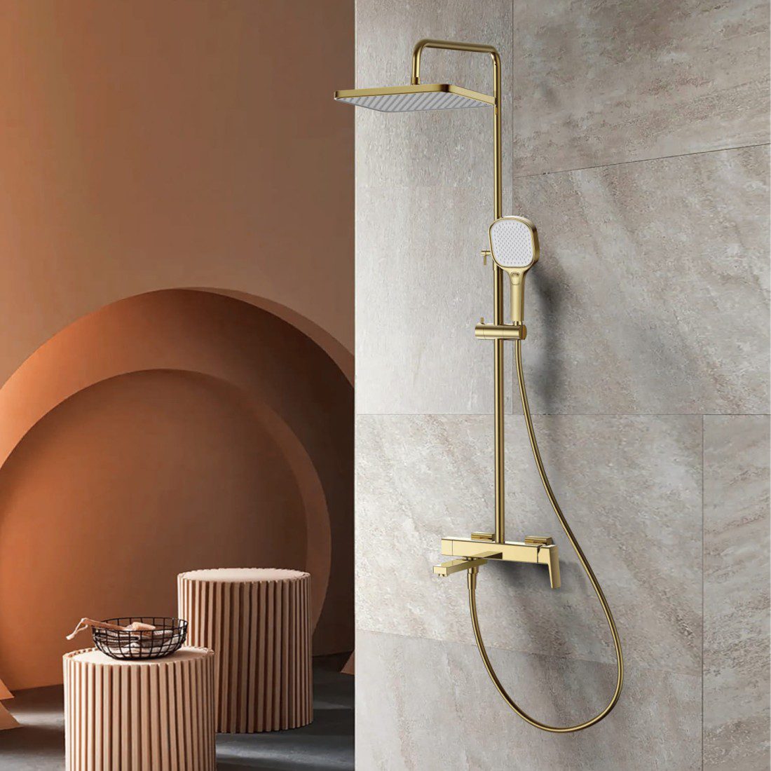 Душевая система Raglo R30.24.03, золотой сатин — изображение 2