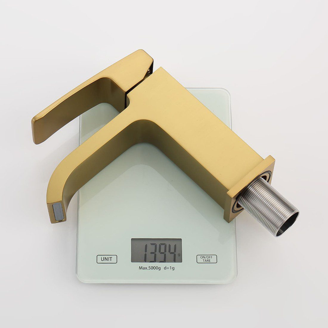 Смеситель для умывальника Raglo R02.10.03, золотой сатин — изображение 3