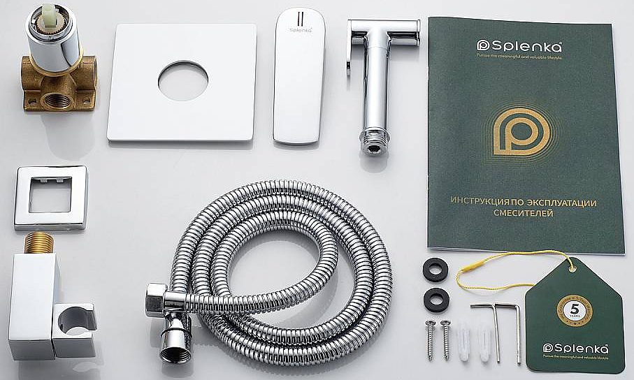 Смеситель скрытого монтажа для гигиенического душа Splenka S30.53 — изображение 9
