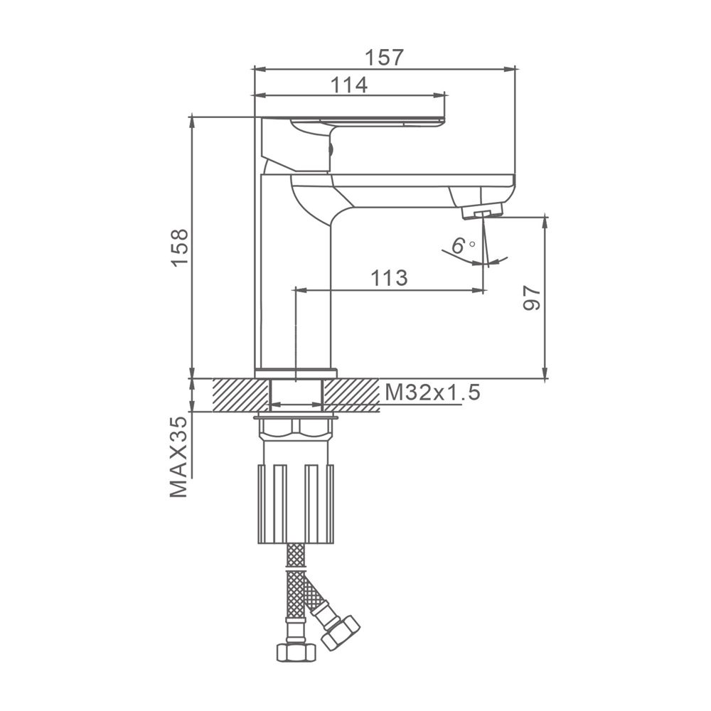 Смеситель для умывальника Splenka S05.10 — изображение 9