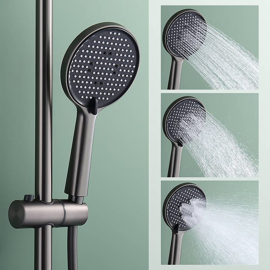 Душевая система с термостатическим смесителем Splenka S223.26.09, графит — изображение 11