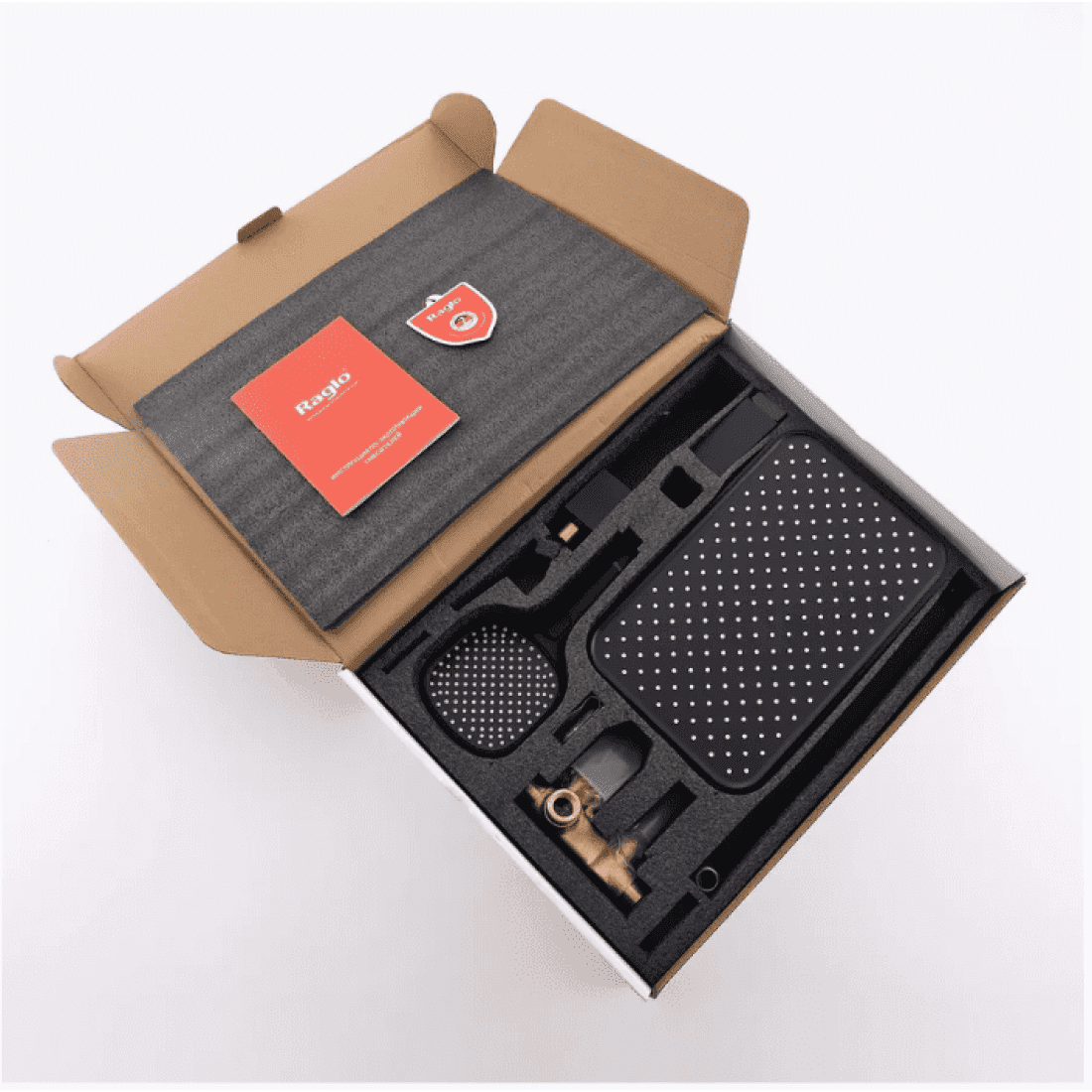 Душевая система скрытого монтажа Raglo R30.27.06, чёрный — изображение 2