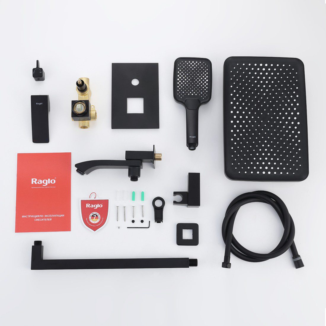 Душевая система скрытого монтажа Raglo R01.27.06, чёрный — изображение 8