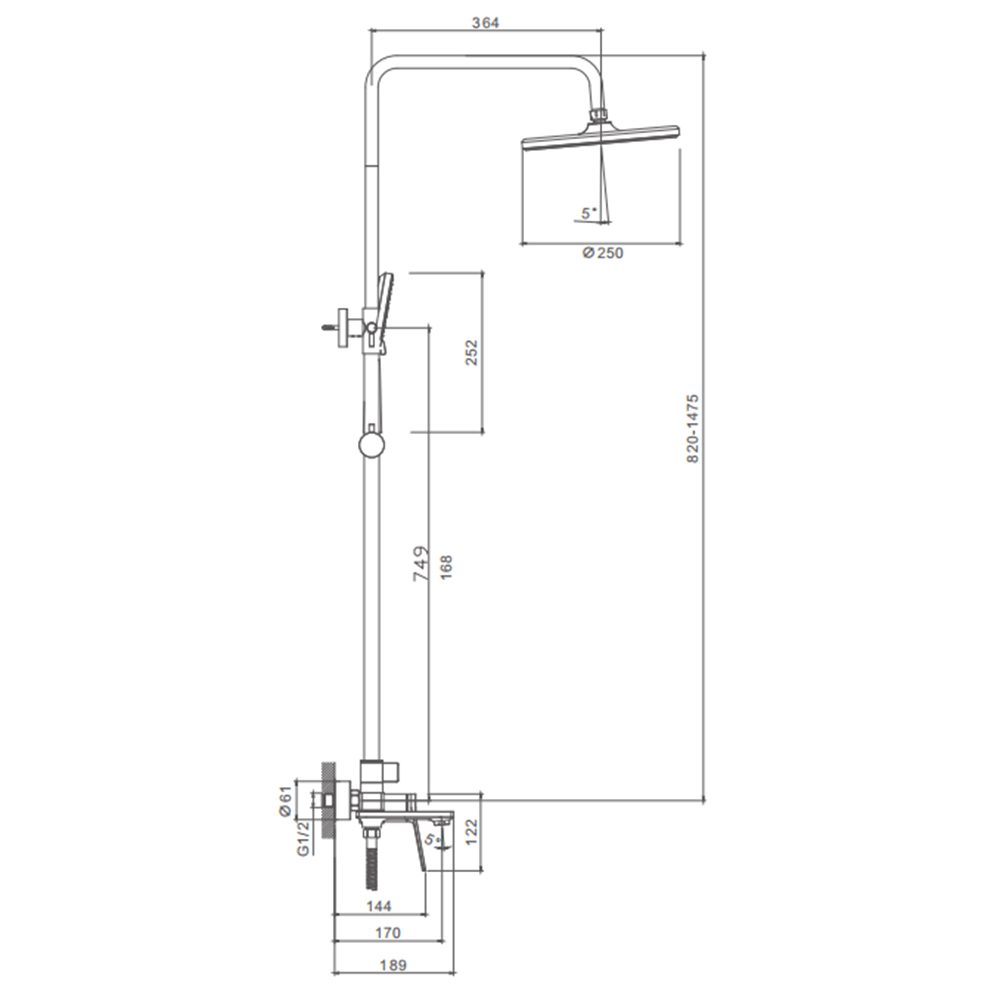 Душевая система Splenka S04.24 — изображение 2