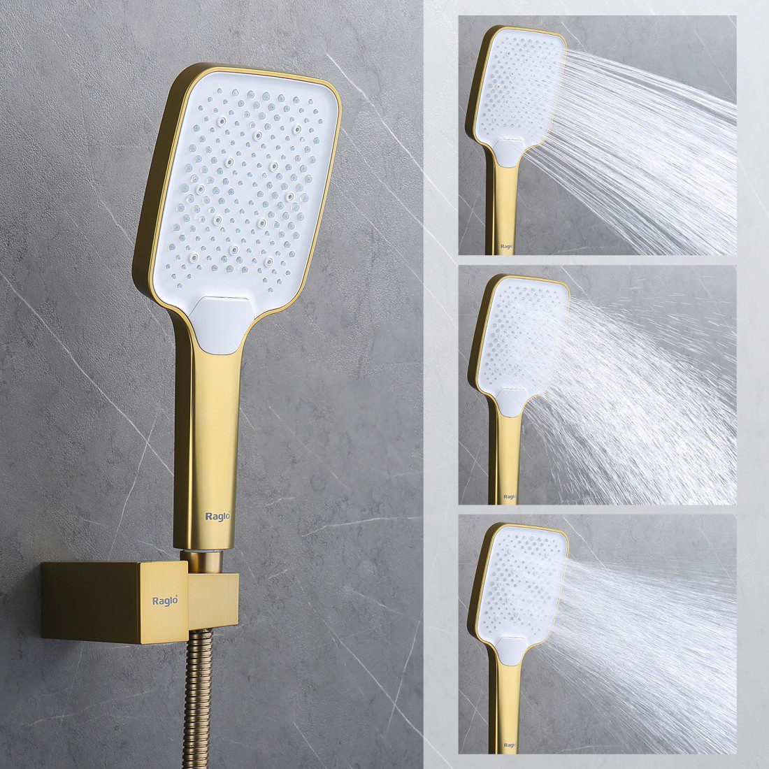 Смеситель для ванны Raglo R01.30.03, золотой сатин — изображение 6