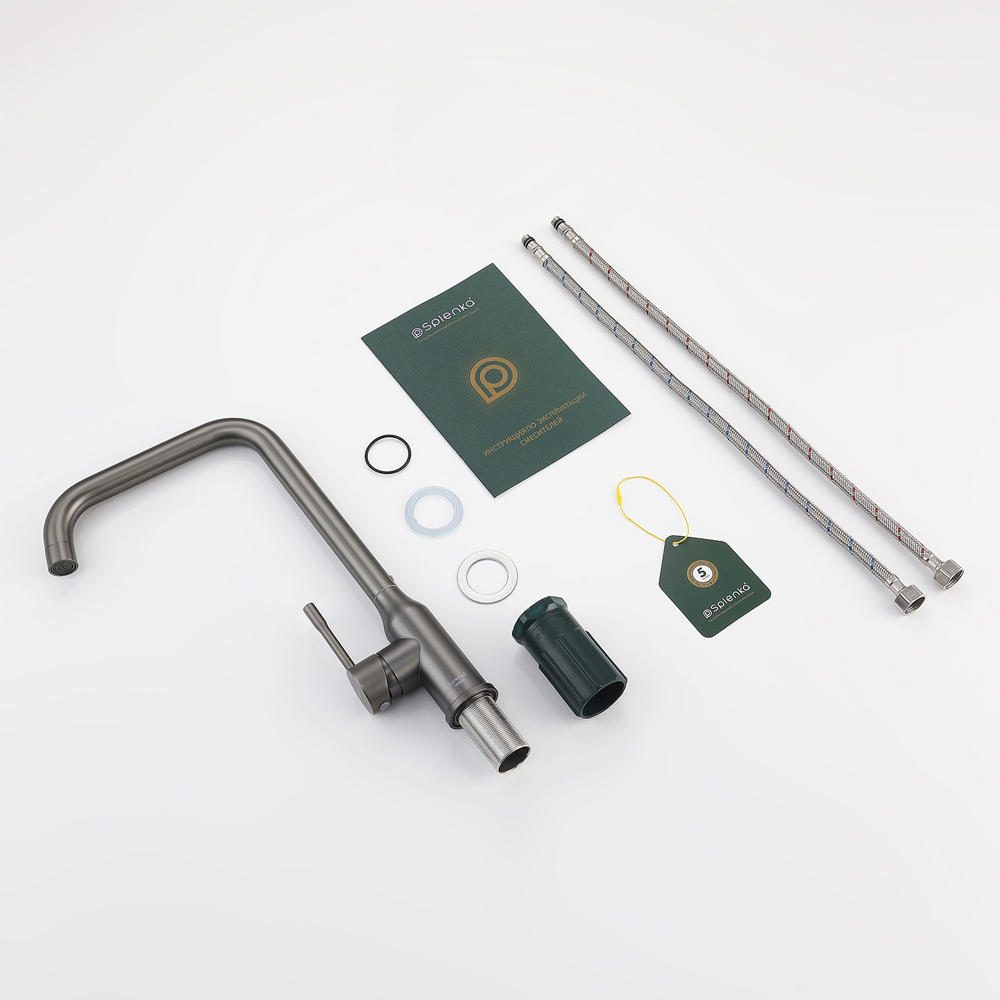 Смеситель для кухни Splenka S206.40.09, графит — изображение 7